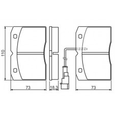 0 986 494 276 BOSCH Комплект гальмівних колодок, дискове гальмо