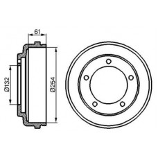 0986477048 BOSCH Гальмівний барабан