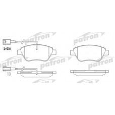 PBP1466 PATRON Комплект гальмівних колодок, дискове гальмо