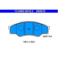 13.0460-5616.2 ATE Комплект гальмівних колодок, дискове гальмо