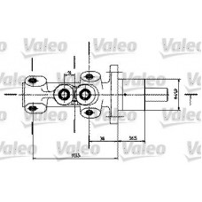 350725 VALEO Головний гальмівний циліндр