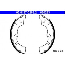 03.0137-0263.2 ATE Комплект гальмівних колодок