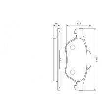 0986424619 BOSCH BOSCH ТОРМОЗНЫЕ КОЛОДКИ