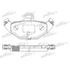 PBP1278 PATRON Комплект гальмівних колодок, дискове гальмо