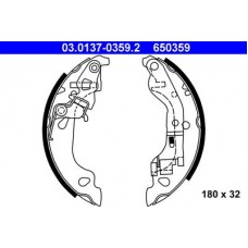 03.0137-0359.2 ATE Комплект гальмівних колодок