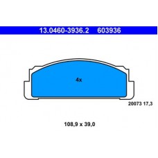 13.0460-3936.2 ATE Комплект гальмівних колодок, дискове гальмо