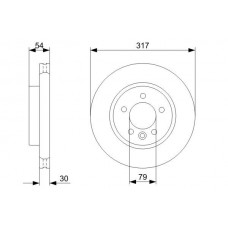 Гальмівний диск BOSCH 0986479287