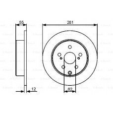 Гальмівний диск BOSCH 0986479419