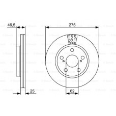 Гальмівний диск BOSCH 0986479428