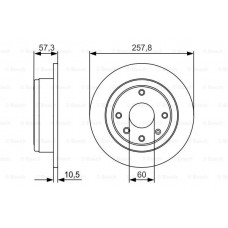 Гальмівний диск BOSCH 0986479985