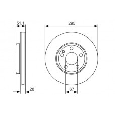 Гальмівний диск BOSCH 0986479A01