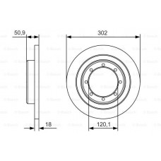 Гальмівний диск BOSCH 0986479A93