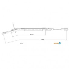 Трос ручного гальма ADRIAUTO 27.0207