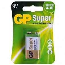 Батарейка GP SUPER ALKALINE 9V 1604A-5UE1 лужна 6LF22 GP 28644