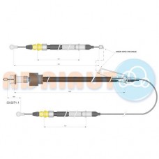 Трос ручного гальма ADRIAUTO 33.0271.1