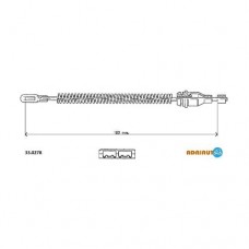 Трос ручного гальма ADRIAUTO 33.0278