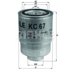 Фільтр палива MAHLE - KNECHT KC67