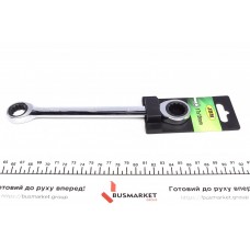 Ключ 12-гранний плоский-кільцевий з тріскачкою (17x19mm13490)