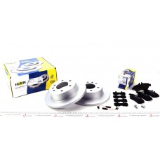 Комплект гальмівний задній (диски+колодки з датчиками) MB Sprinter 209-519CDI 06-/VW Crafter 13-16