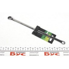 Ключ 12-гранний плоский-кільцевий подовжений з тріскачкою (10мм)